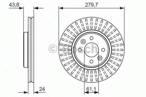 BOSCH 0986479885 гальмівний диск