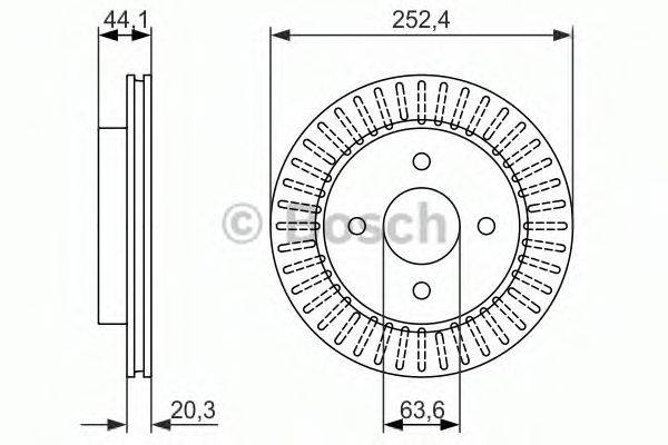 BOSCH 0986479887 гальмівний диск