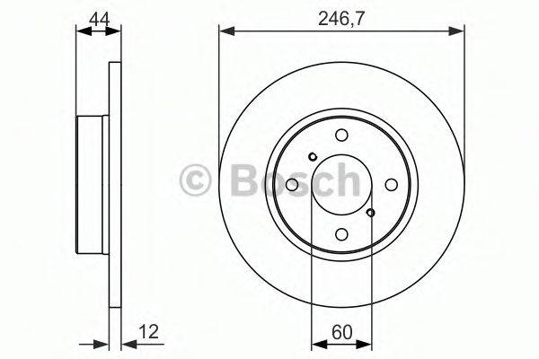 BOSCH 0986479901 гальмівний диск