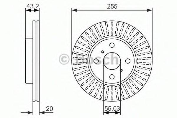 BOSCH 0986479927 гальмівний диск