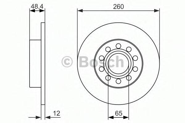 BOSCH 0986479952 гальмівний диск