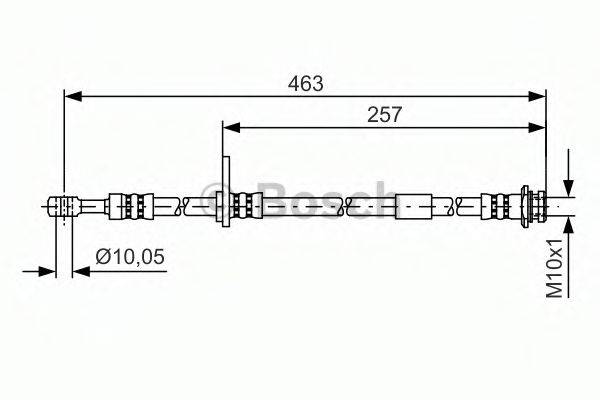 BOSCH 1987481401 Гальмівний шланг