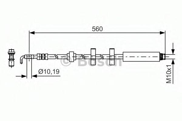 BOSCH 1987481406 Гальмівний шланг