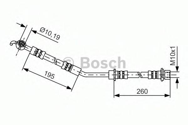 BOSCH 1987481407 Гальмівний шланг