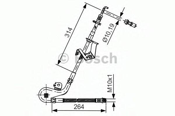 BOSCH 1987481428 Гальмівний шланг