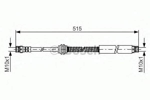 BOSCH 1987481447 Гальмівний шланг