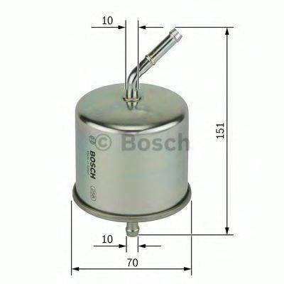 BOSCH 0986450222 Паливний фільтр