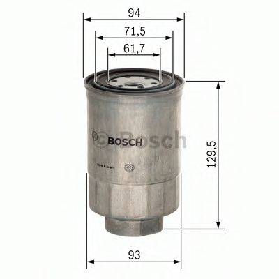 BOSCH 1457434453 Паливний фільтр