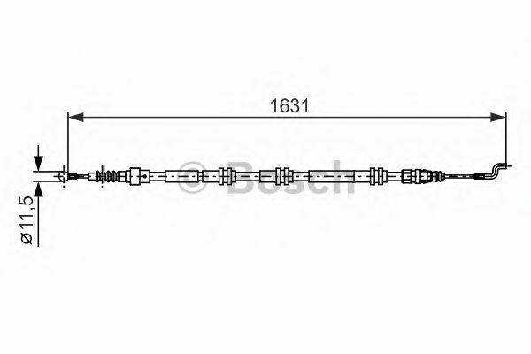 BOSCH 1987482376 Трос, стоянкова гальмівна система