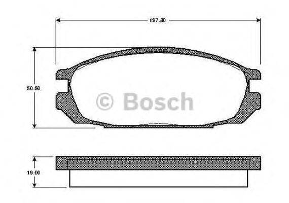 BOSCH 0986TB2616 Комплект гальмівних колодок, дискове гальмо