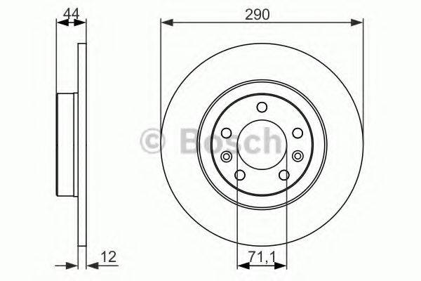 BOSCH 0986479130 гальмівний диск