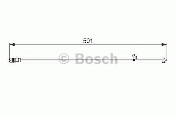 BOSCH 1987474556 Сигналізатор, знос гальмівних колодок