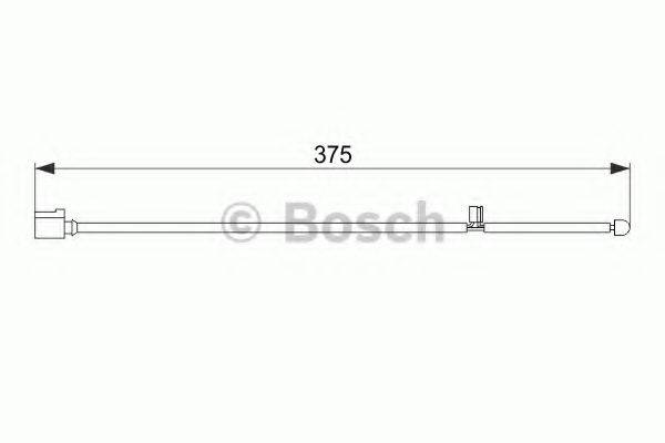 BOSCH 1987474562 Сигналізатор, знос гальмівних колодок