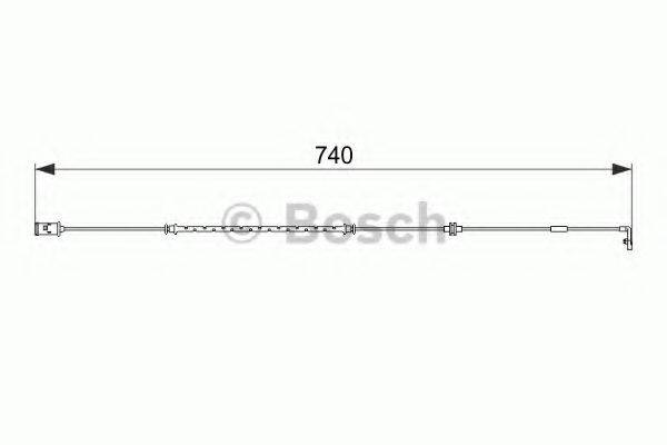 BOSCH 1987474587 Сигналізатор, знос гальмівних колодок