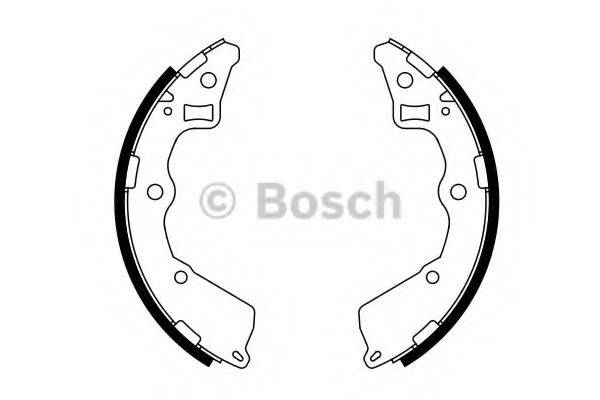 BOSCH 0986487757 Комплект гальмівних колодок