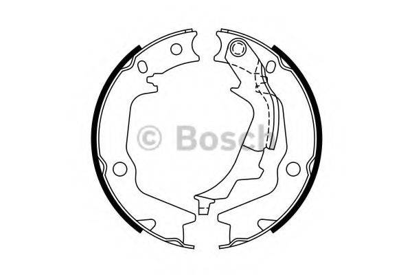 BOSCH 0986487768 Комплект гальмівних колодок, стоянкова гальмівна система