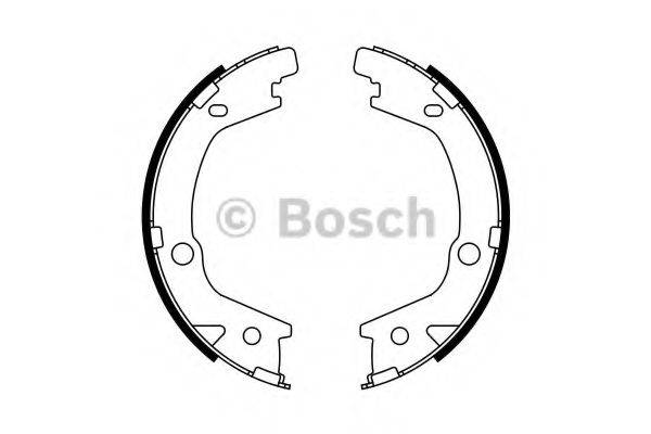 BOSCH 0986487770 Комплект гальмівних колодок; Комплект гальмівних колодок, стоянкова гальмівна система