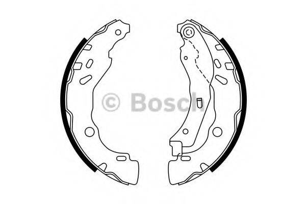 BOSCH 0986487771 Комплект гальмівних колодок