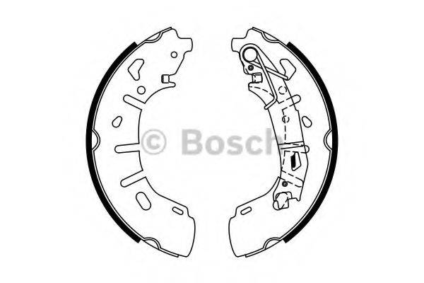 BOSCH 0986487773 Комплект гальмівних колодок