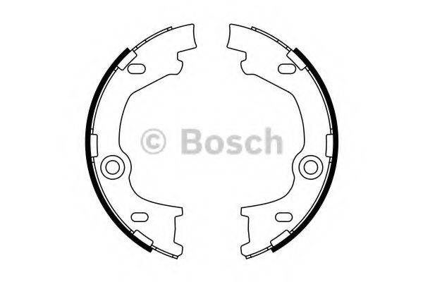 BOSCH 0986487777 Комплект гальмівних колодок, стоянкова гальмівна система