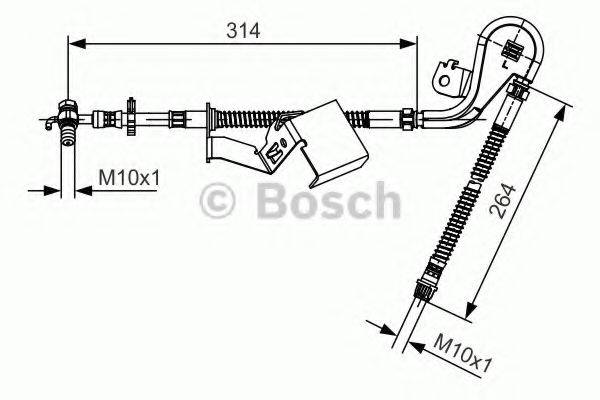 BOSCH 1987481470 Гальмівний шланг