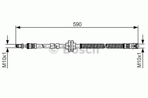 BOSCH 1987481516 Гальмівний шланг