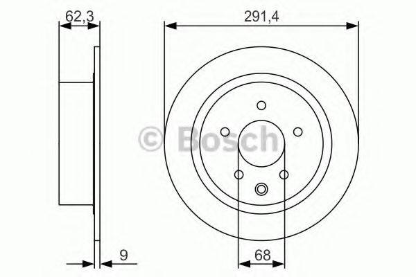 BOSCH 0986479R14 гальмівний диск