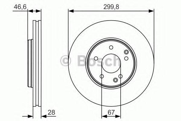 BOSCH 0986479R79 гальмівний диск