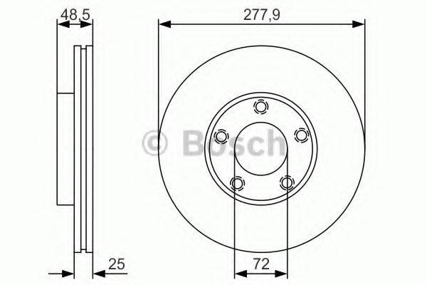 BOSCH 0986479R83 гальмівний диск