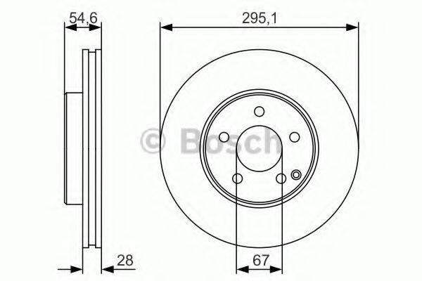 BOSCH 0986479R99 гальмівний диск