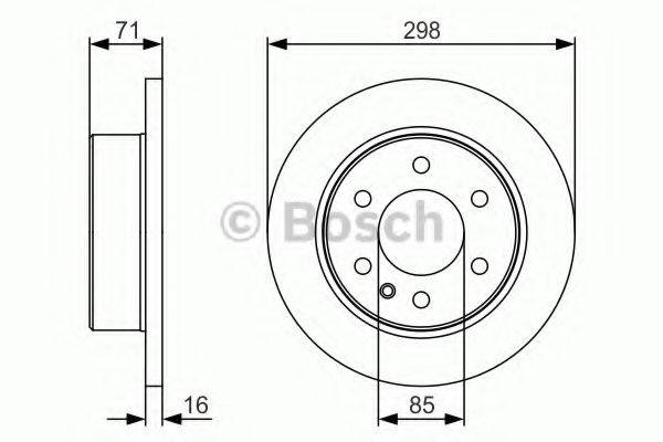 BOSCH 0986479S05 гальмівний диск