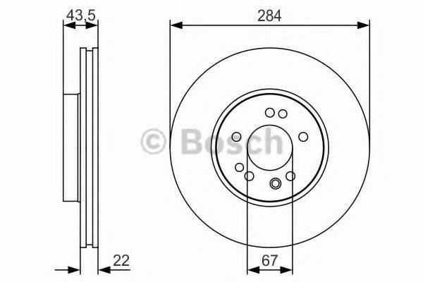 BOSCH 0986479S15 гальмівний диск