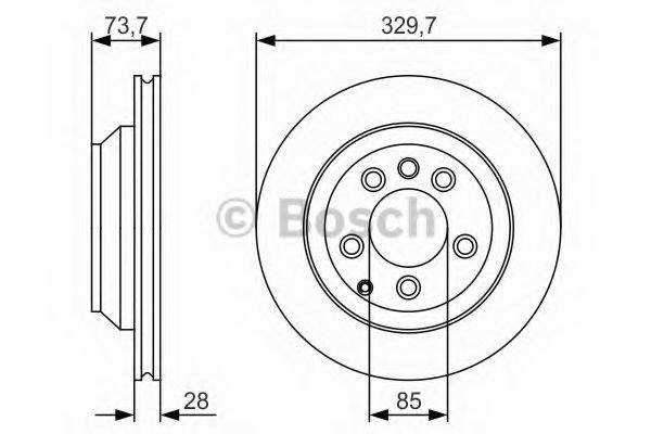 BOSCH 0986479S20 гальмівний диск