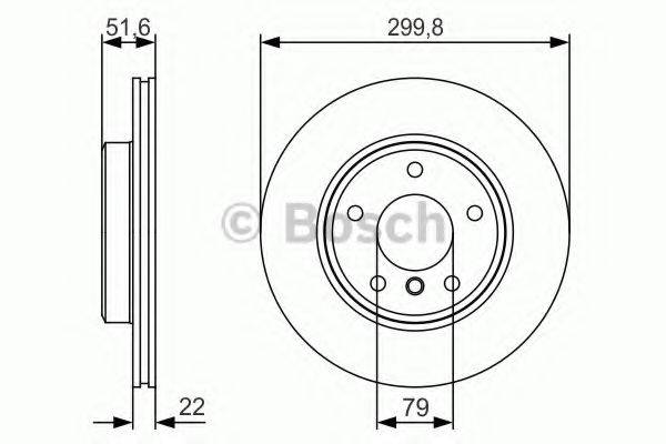 BOSCH 0986479S32 гальмівний диск