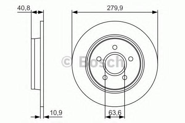 BOSCH 0986479S49 гальмівний диск