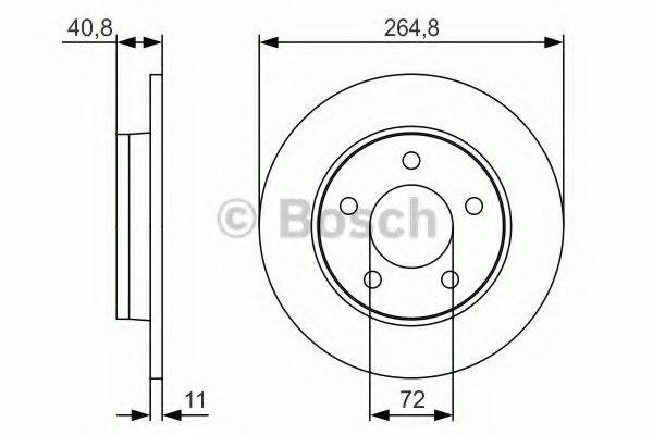 BOSCH 0986479S50 гальмівний диск