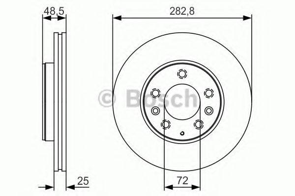 BOSCH 0986479S60 гальмівний диск