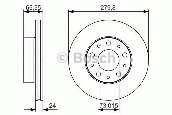 BOSCH 0986479S70 гальмівний диск