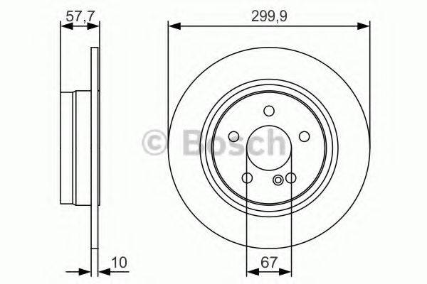 BOSCH 0986479S92 гальмівний диск