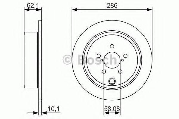 BOSCH 0986479A10 гальмівний диск