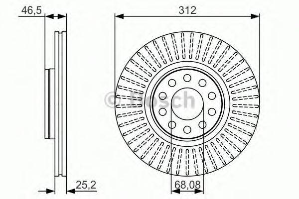 BOSCH 0986479A30 гальмівний диск