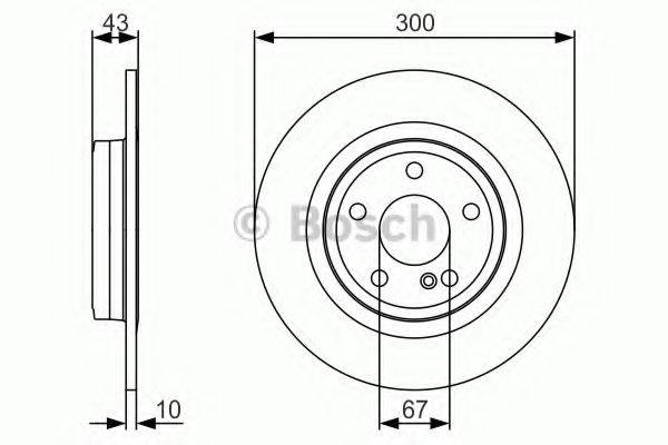 BOSCH 0986479A38 гальмівний диск