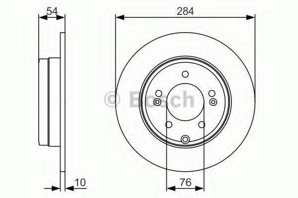 BOSCH 0986479A45 гальмівний диск