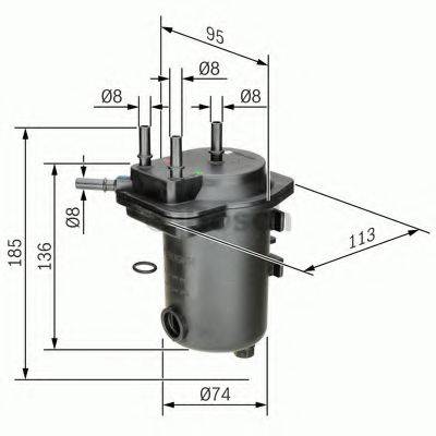 BOSCH 0450907012 Паливний фільтр