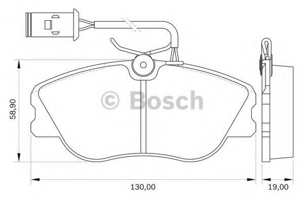 BOSCH 0986BB0170 Комплект гальмівних колодок, дискове гальмо