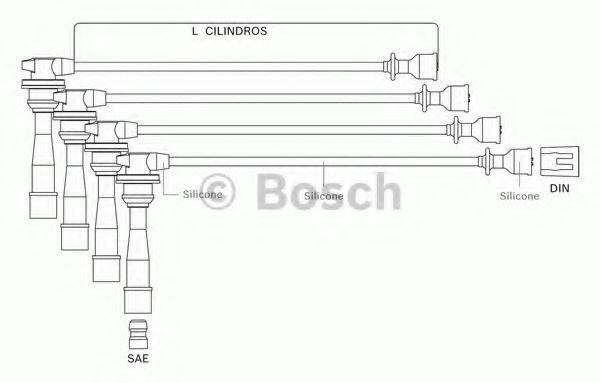 BOSCH F00099C112 Комплект дротів запалювання