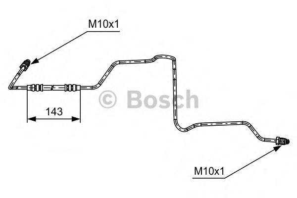 BOSCH 1987481611 Гальмівний шланг