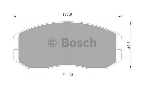 BOSCH 0986505706 Комплект гальмівних колодок, дискове гальмо