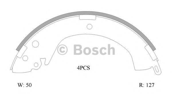 BOSCH 0986AB0005 Комплект гальмівних колодок