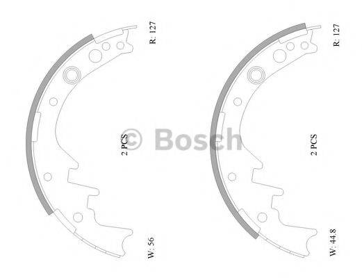 BOSCH 0986AB0066 Комплект гальмівних колодок